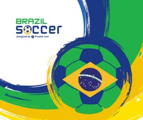 2014 brazil world football tournament vector background 02