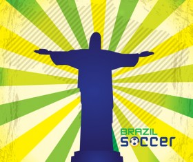 2014 brazil world football tournament vector background 04