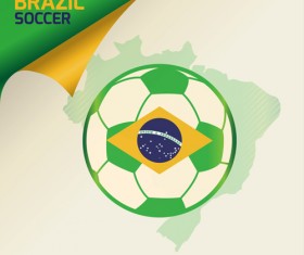 2014 brazil world football tournament vector background 06