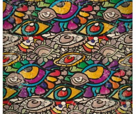 Abstract colored pattern grunge background vector 04