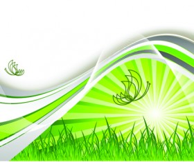 Abstract natural elements vector background