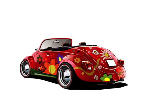 Beautiful floral car design graphics 10