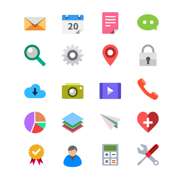 Best life icons psd material