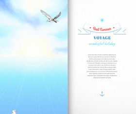 Best summer voyage travel vector banner 05