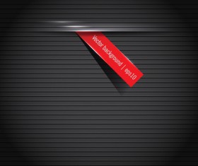 Black background and red label vector