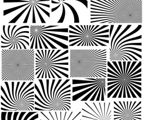Black with white whirl background and Photoshop Brushes