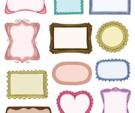 Blank frames design vector collection 01