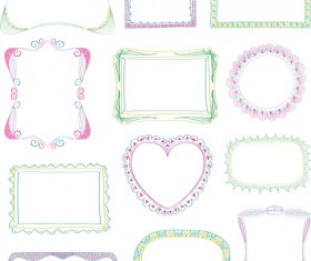 Blank frames design vector collection 02