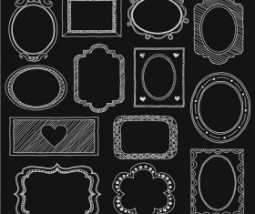 Blank frames design vector collection 03