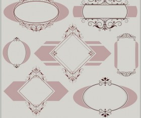 Blank frames design vector collection 04