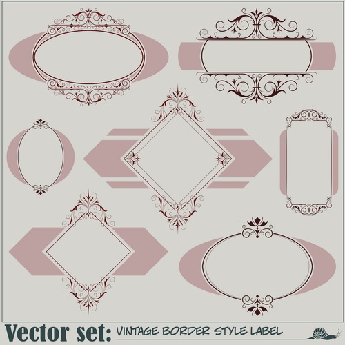 Blank frames design vector collection 04