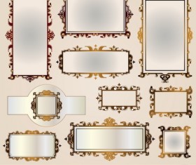 Blank frames design vector collection 05