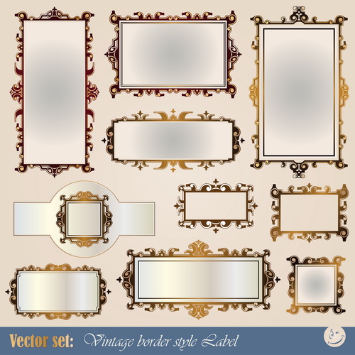 Blank frames design vector collection 05