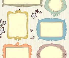 Blank frames design vector collection 07
