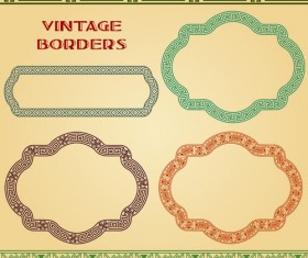 Blank frames design vector collection 10