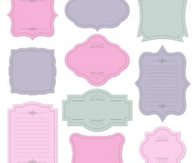 Blank frames design vector collection 11