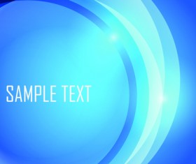 Blue abstract wave background vector