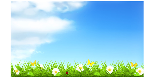 Blue sky with nature vector background vector 01 free download