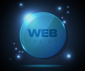 Blue web infographics template design vector 10