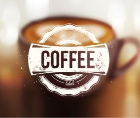 Blurred coffee background graphic vector