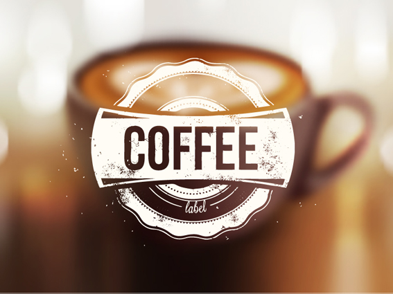 Blurred coffee background graphic vector