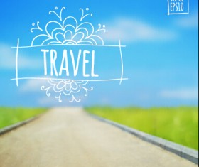 Blurred summer travel creative background 01