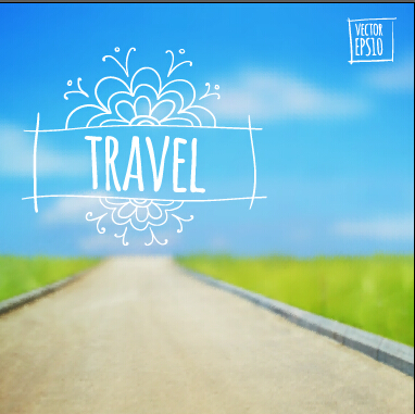 Blurred summer travel creative background 01