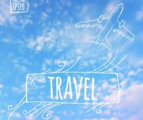 Blurred summer travel creative background 02