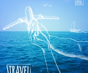 Blurred summer travel creative background 03