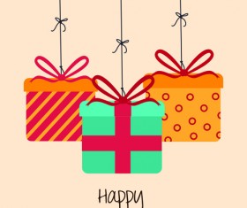 Cartoon style Happy Birthday greeting card template 04