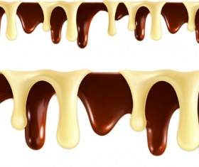 Chocolate drop background design vector 02