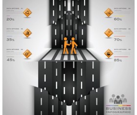 City street traffic Infographic elements vector 05
