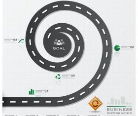City street traffic Infographic elements vector 06