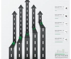 City street traffic Infographic elements vector 07