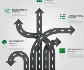 City street traffic Infographic elements vector 08