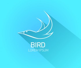 Classic bird logo design elements vector 01