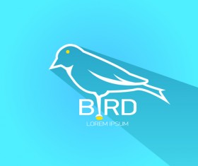 Classic bird logo design elements vector 03
