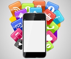 Cloud tech concept template vector 04