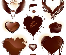 Coffee and chocolate set vector 03