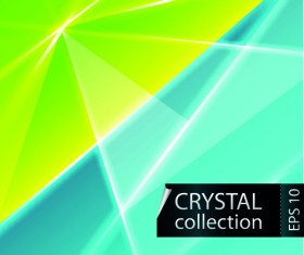 Colored crystal triangle shapes vector background 01