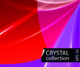 Colored crystal triangle shapes vector background 02