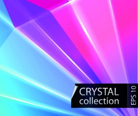 Colored crystal triangle shapes vector background 05