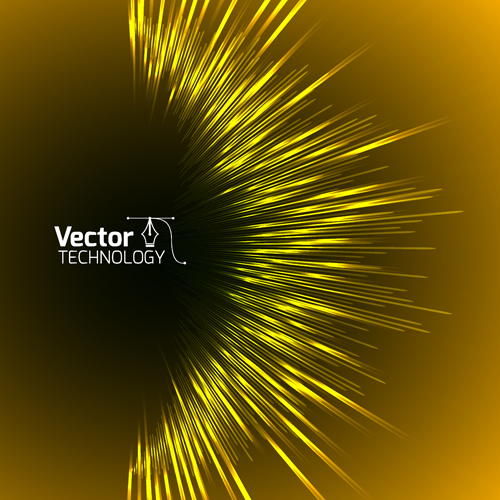 Colored glow tech vector background 01