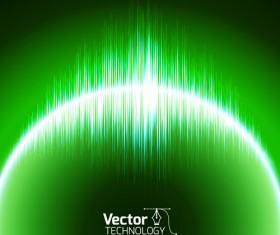 Colored glow tech vector background 02