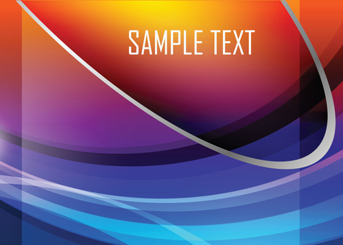 Colored gradual change with abstract background vector 07
