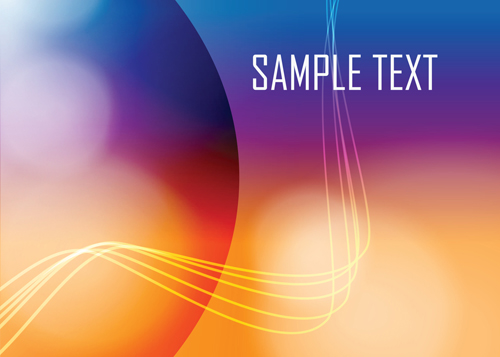 Colored gradual change with abstract background vector 09