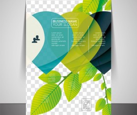 Corporate flyer cover set vector illustration 08