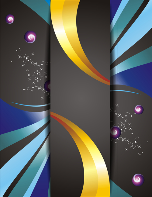 Creative abstract cover background vectors 01