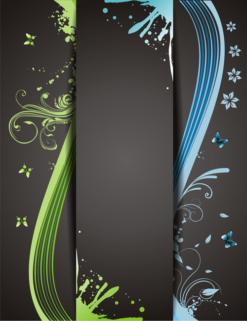 Creative abstract cover background vectors 02