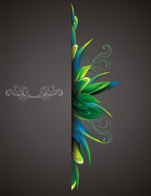 Creative abstract cover background vectors 05